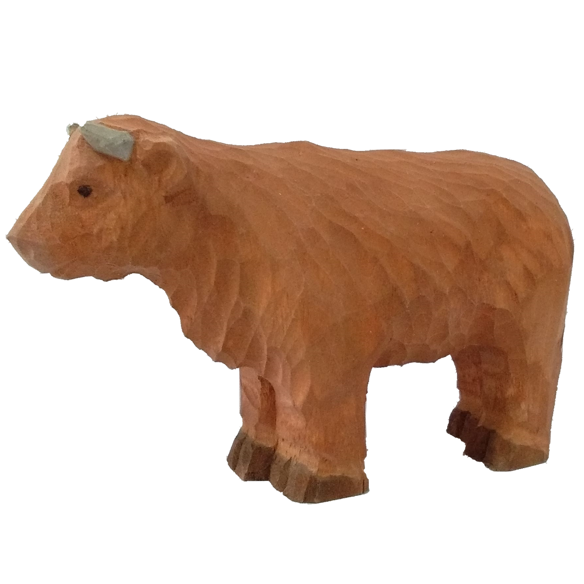 Wudimals® Wooden Highland Cow Animal Toy