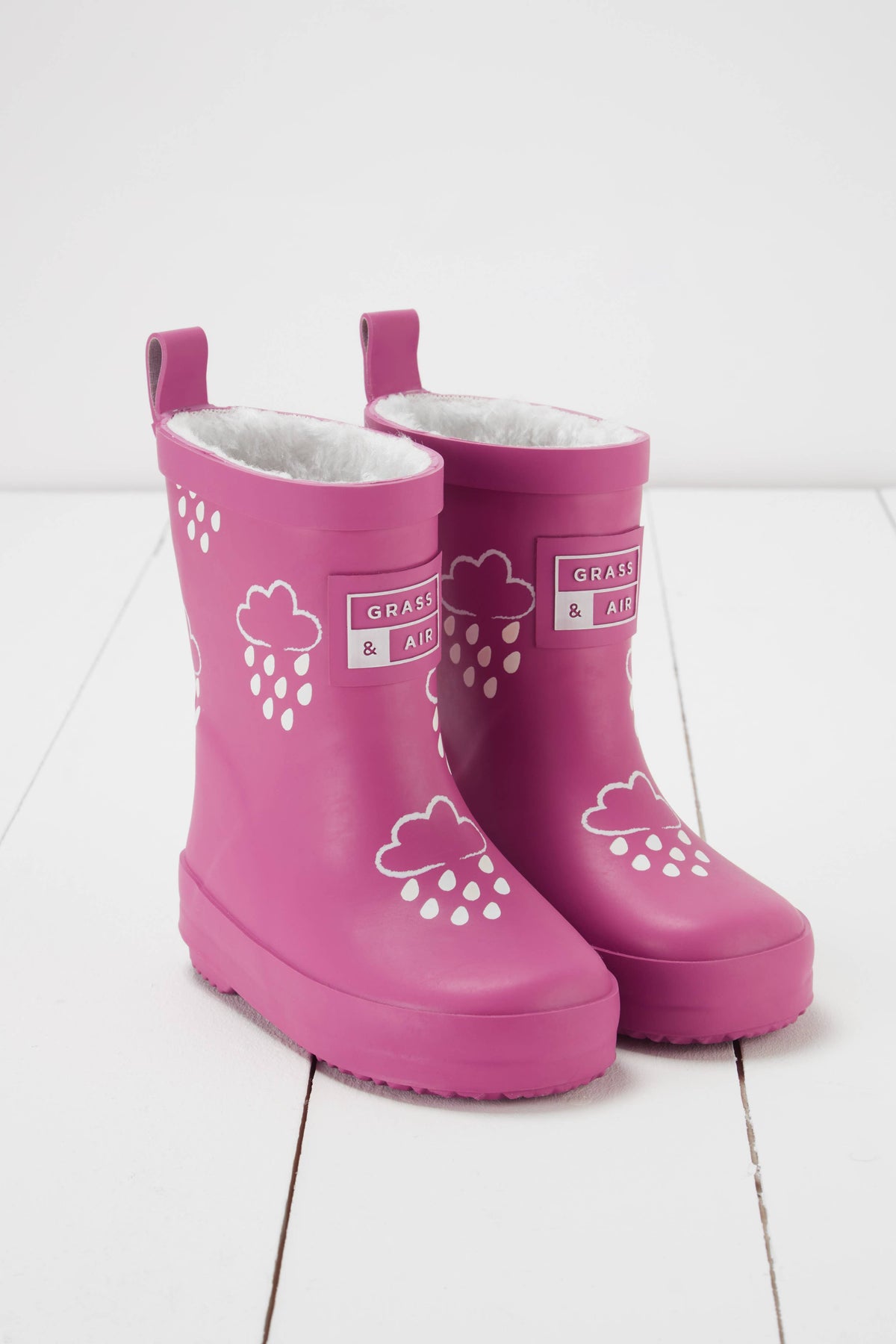 Grass+Air Orchid Pink Colour-Changing Kids Wellie
