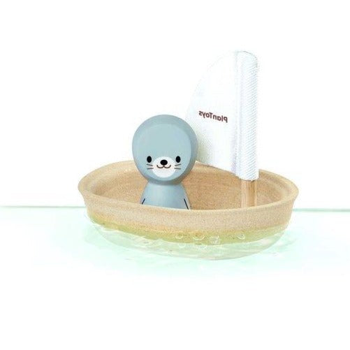 Plan Toys Bath Toy Sailing Boat - Seal