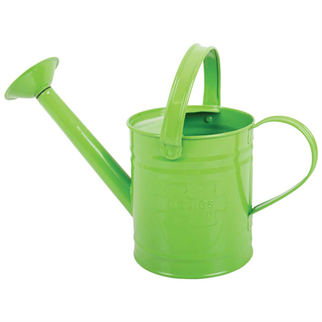 childrens green metal watering can