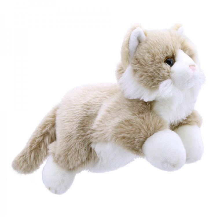 Cat (Beige & White) Full-Bodied Puppet - The Puppet Company