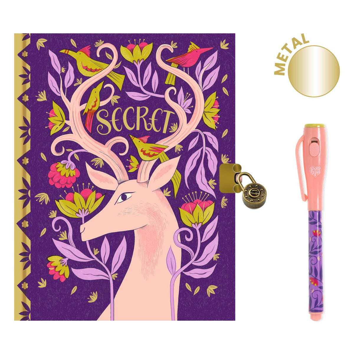 Djeco Secret Notebook and pen - Melissa