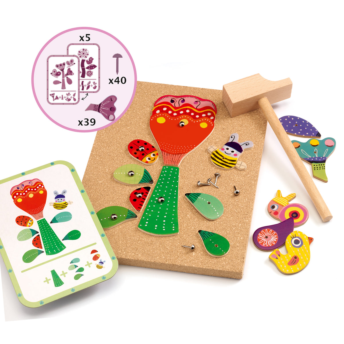 Djeco Tap Tap Garden Pin Board