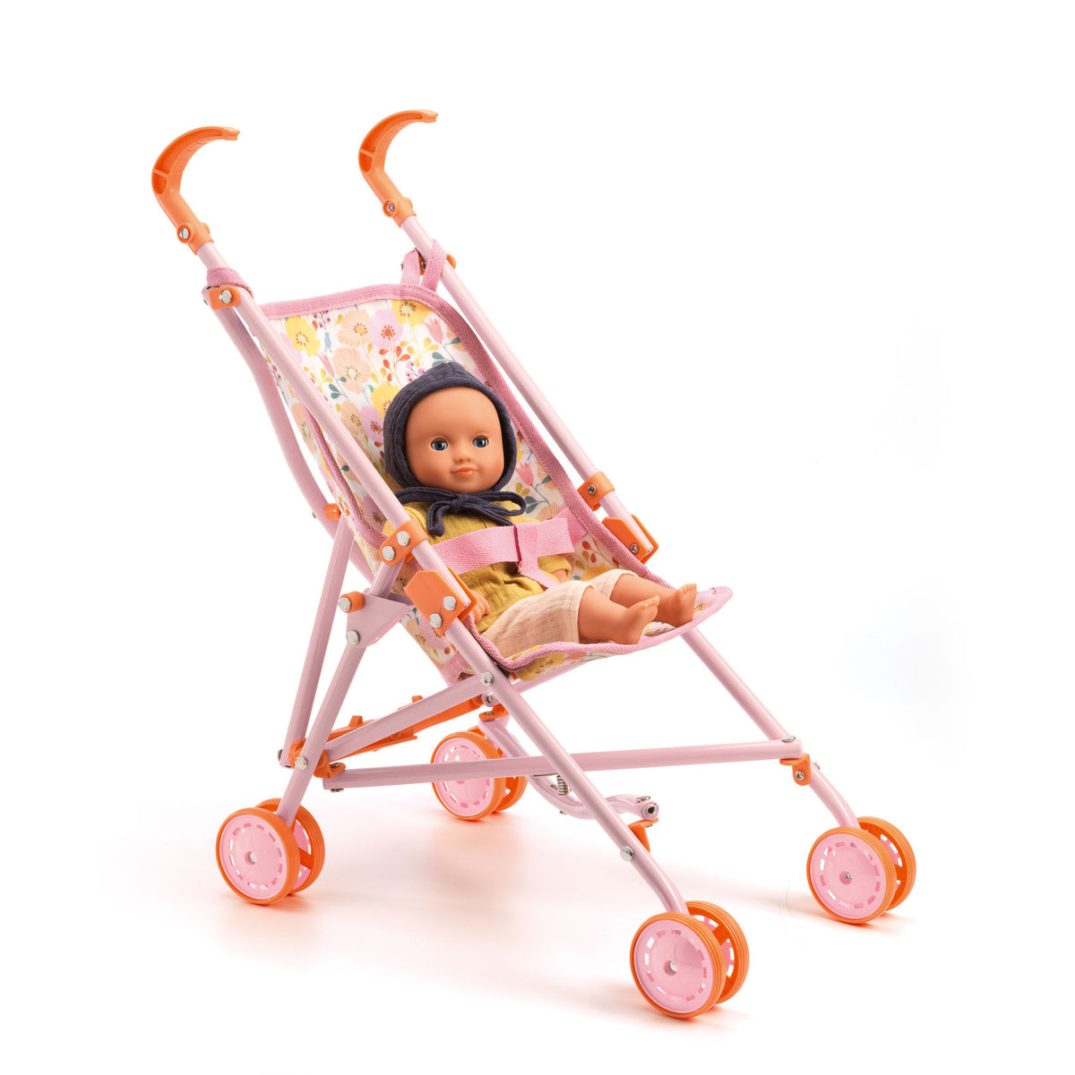 Pomea Dolls Stroller Flowers - 51 cm
