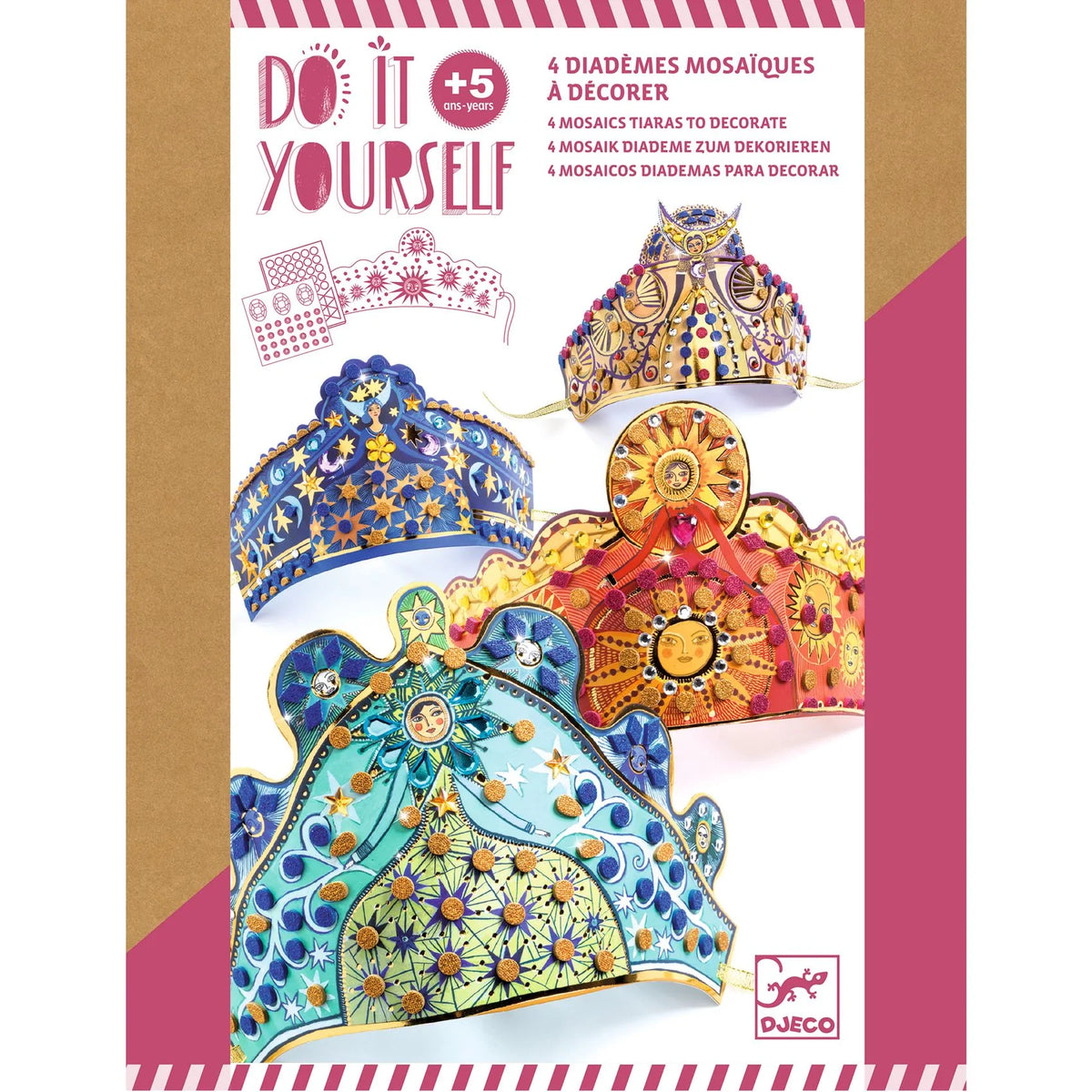 Djeco Diy Mosaic Tiaras - Enchantress