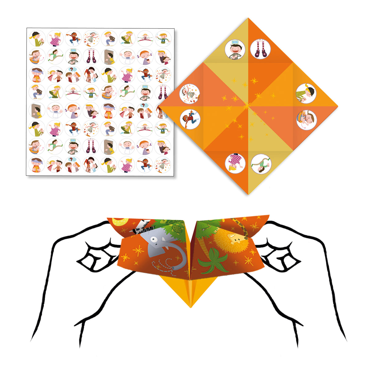 Djeco Origami Bird Game Fortune Tellers