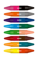 Djeco Colours - 8 Twin Crayons