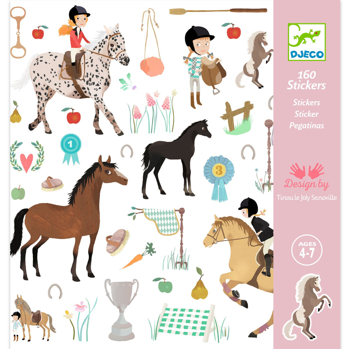Djeco Stickers - Horses