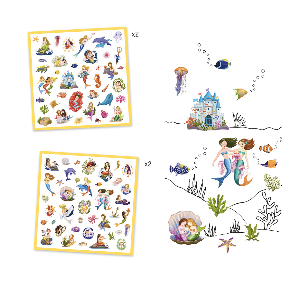 Djeco Stickers -Mermaids