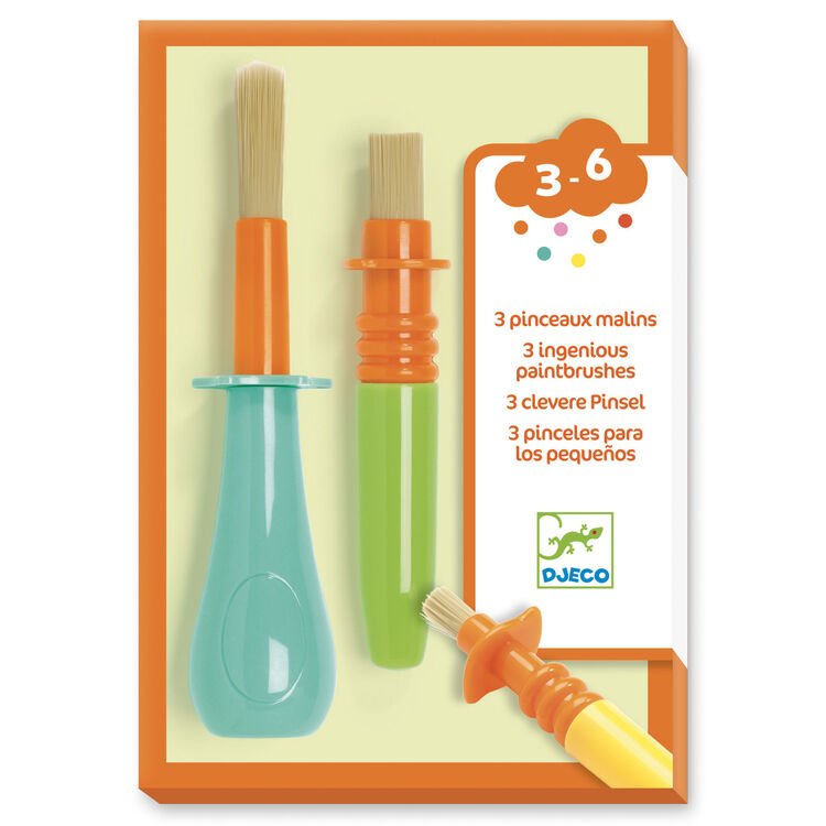Djeco 3 Ingenious Paint Brushes