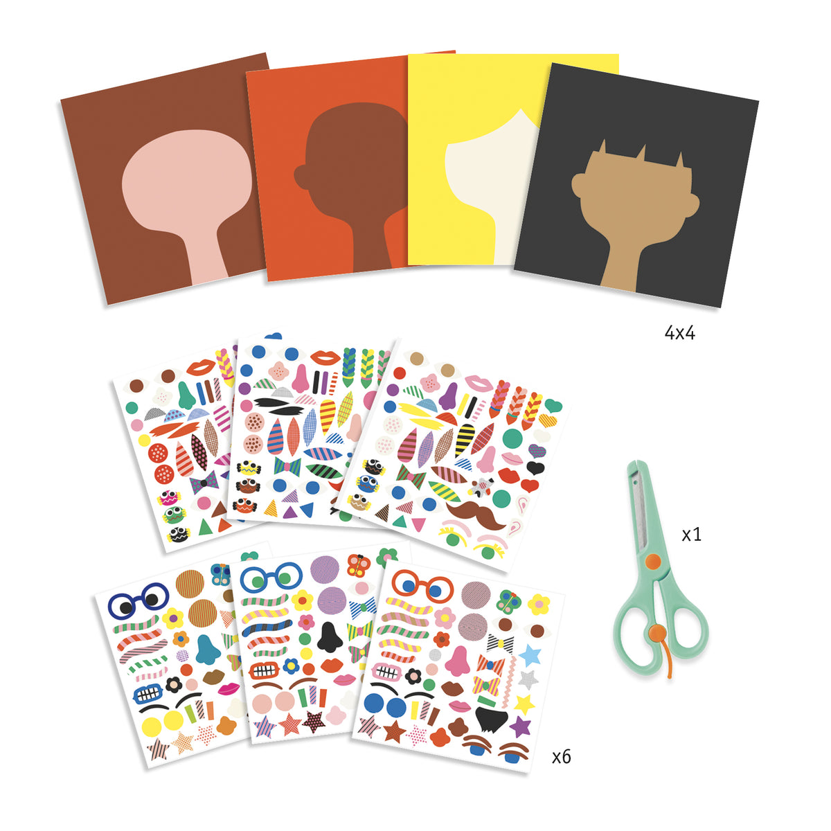 Djeco Create with Stickers - Hairdresser