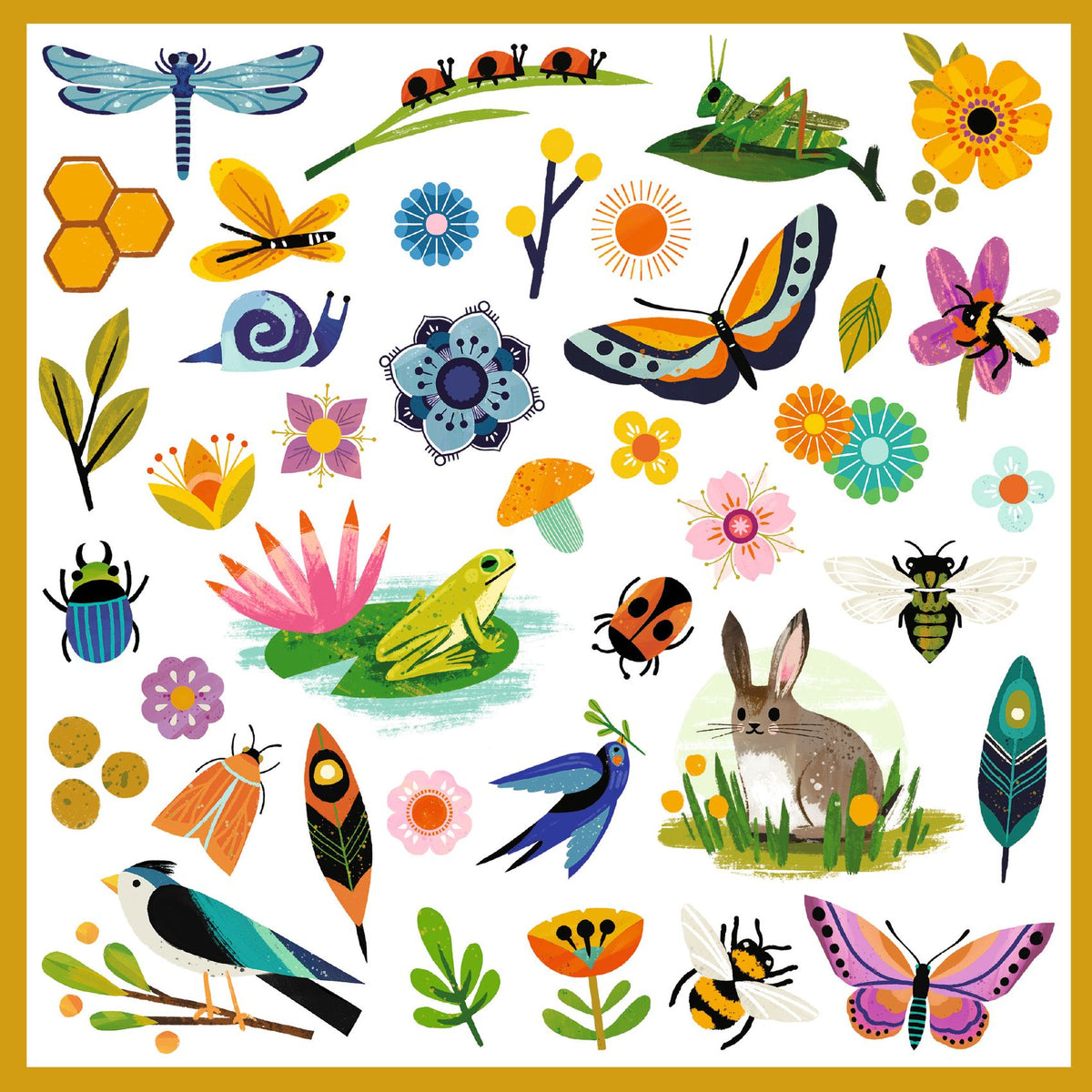 Djeco Stickers - Garden