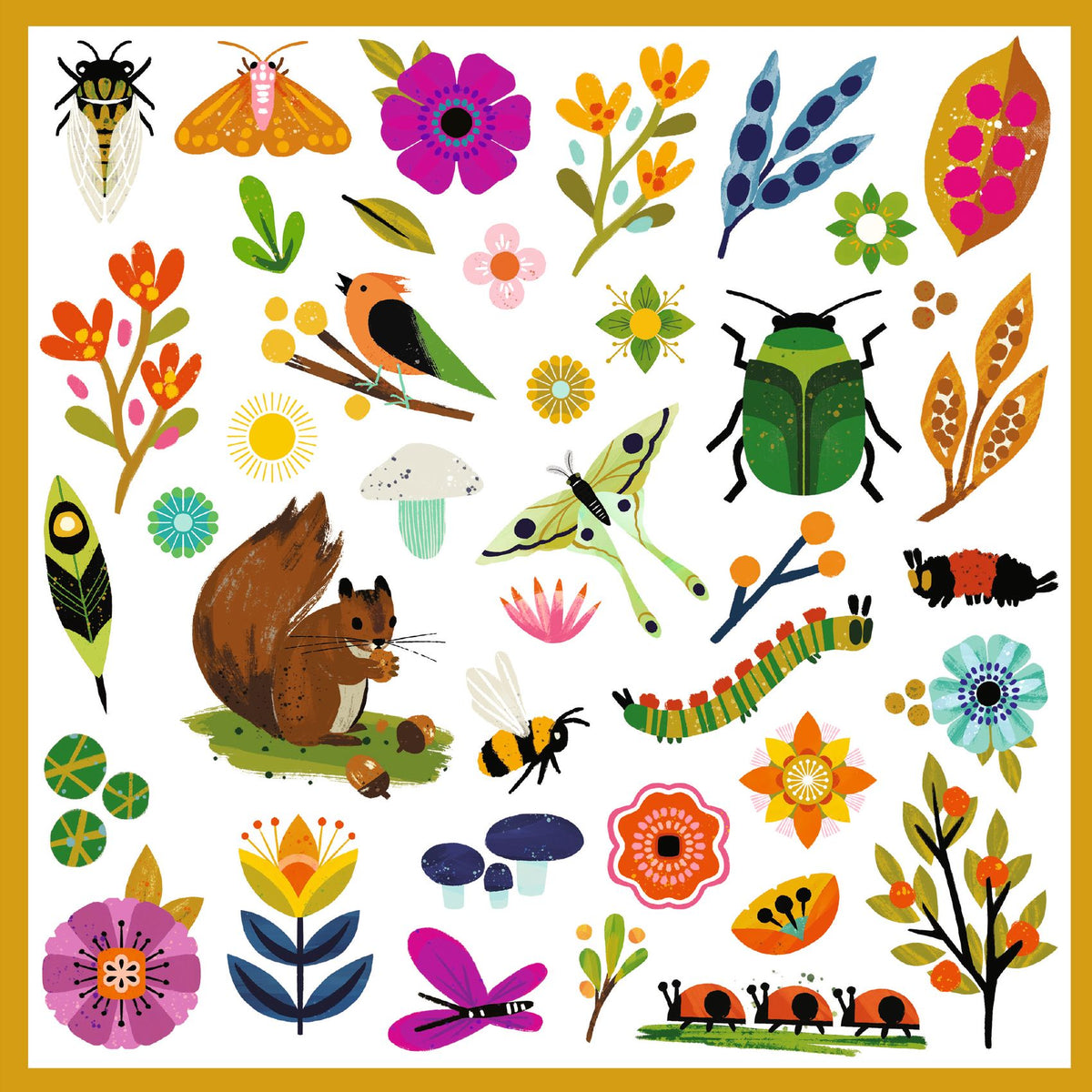 Djeco Stickers - Garden