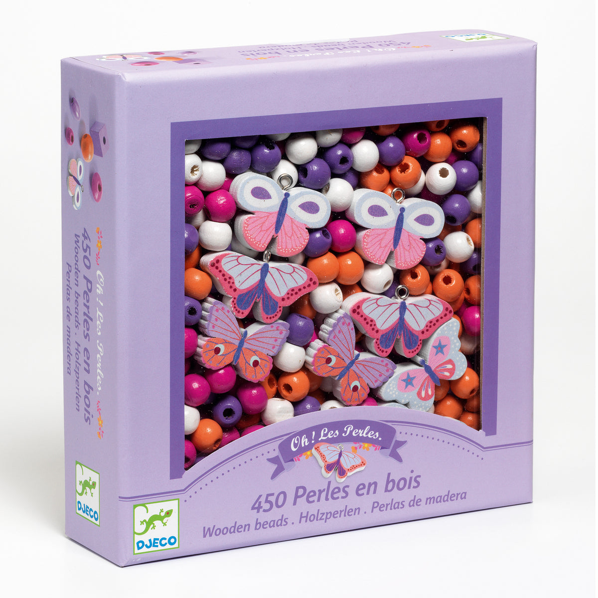 Djeco Abundance Jewellery Wooden Beads - Butterflies