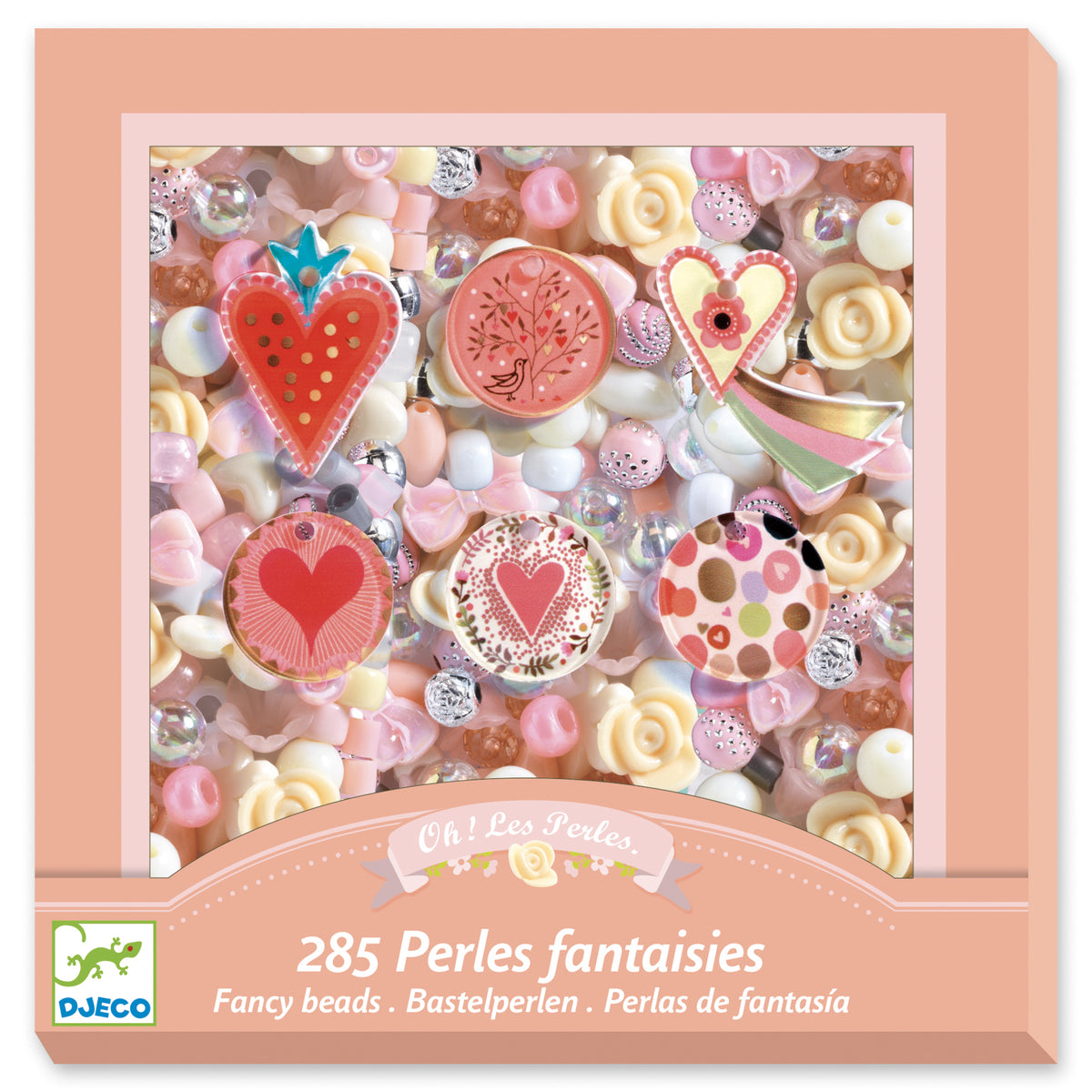 Djeco Abundance Jewellery Beads - Hearts