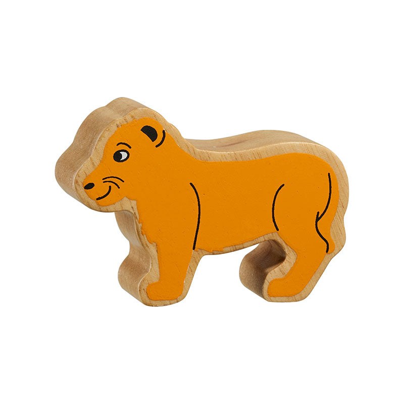 lanka kade wooden toy lion cub