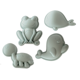 Scrunch Frog Set of Sand Moulds - Colour Choices
