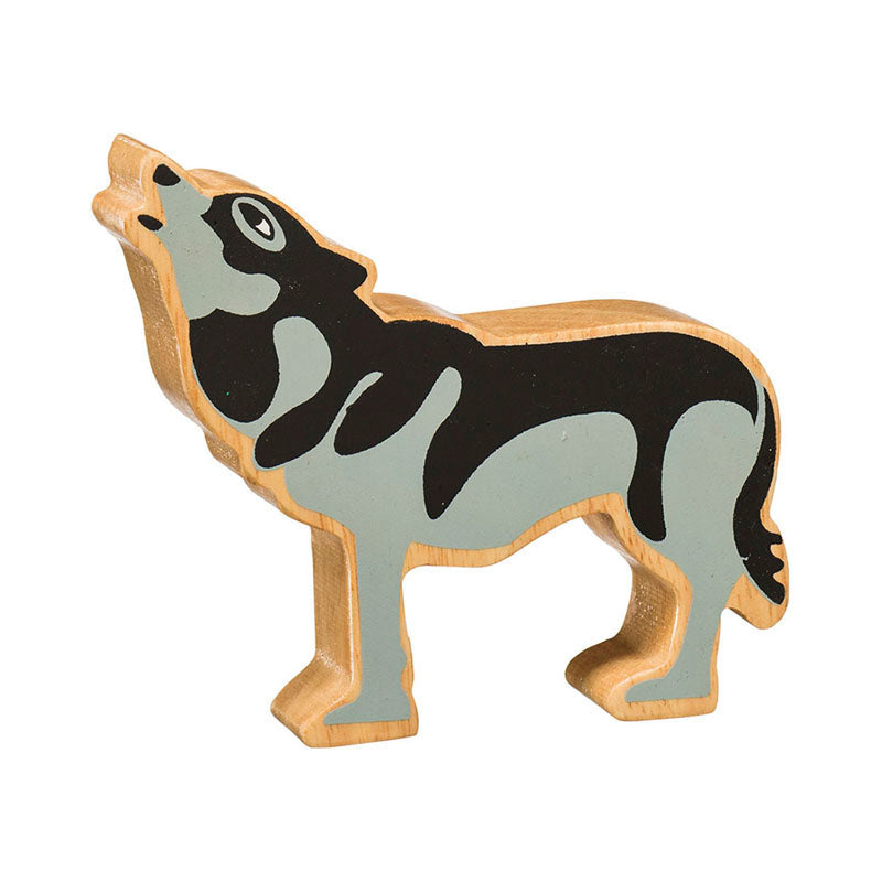 lanka kade wooden toy wolf