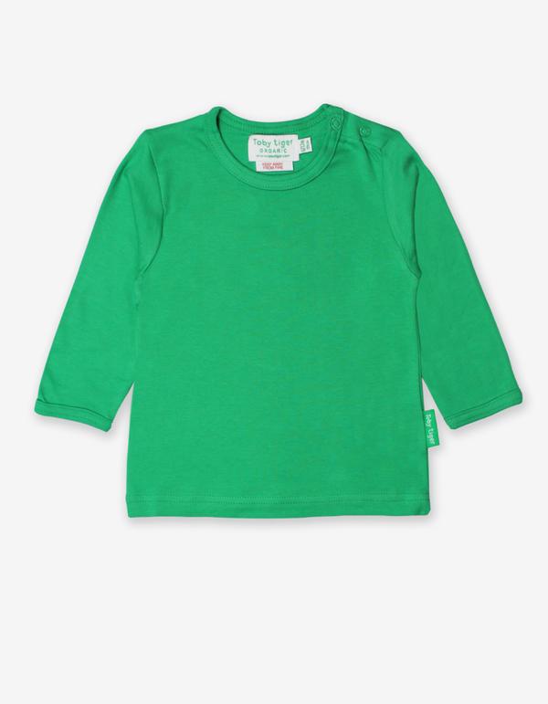 Toby Tiger Organic Basics Long Sleeve T-Shirt - Green