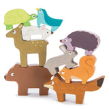 Le toy van forest stacker wooden animal bag christmas, birthday gift