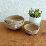 Respiin Jute Mini Bowls - Natural