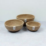 Respiin Jute Mini Bowls - Natural
