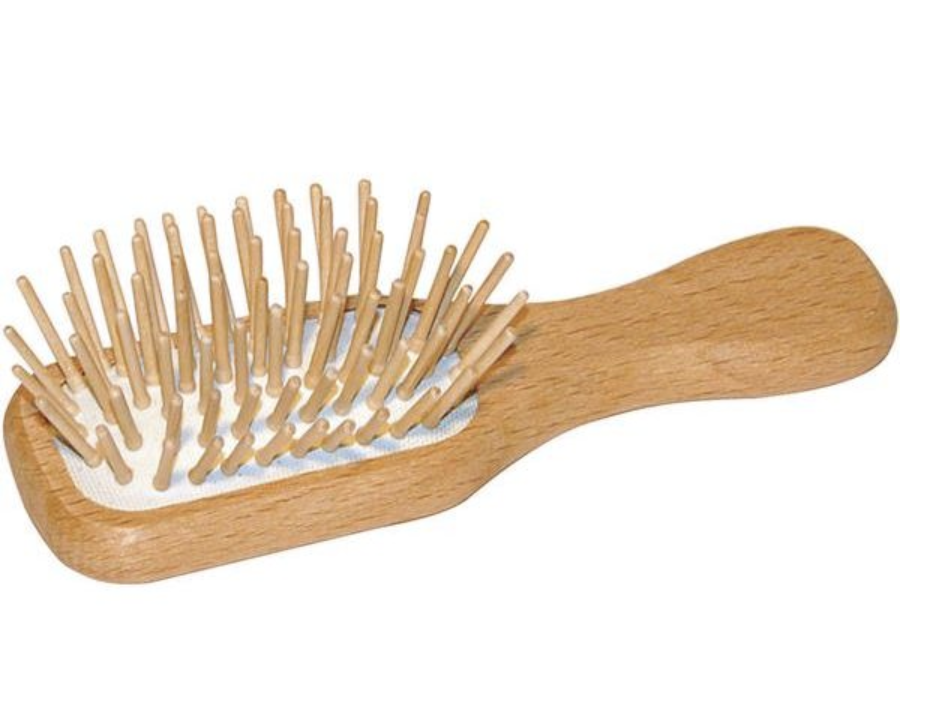 Eco Living Small Wooden Travel Hair Brush