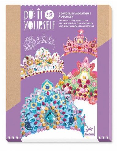 Djeco Diy Mosaic Tiaras - Like A Princess