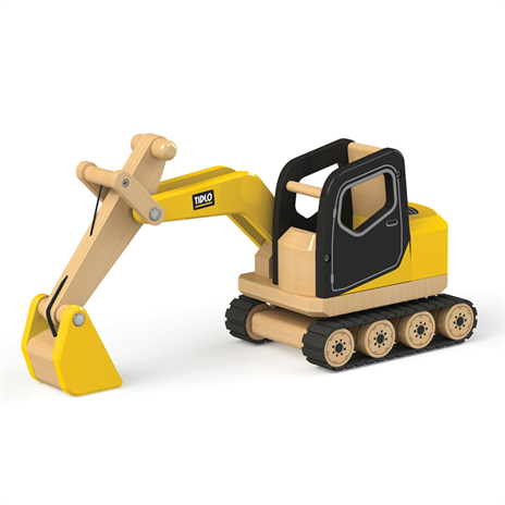 Wooden construction vehicle