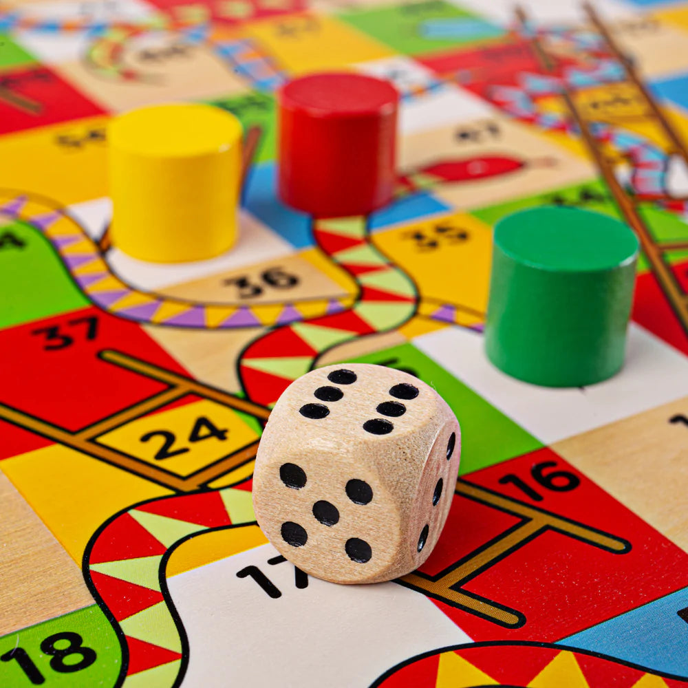 Traditional Snakes & Ladders by Bigjigs