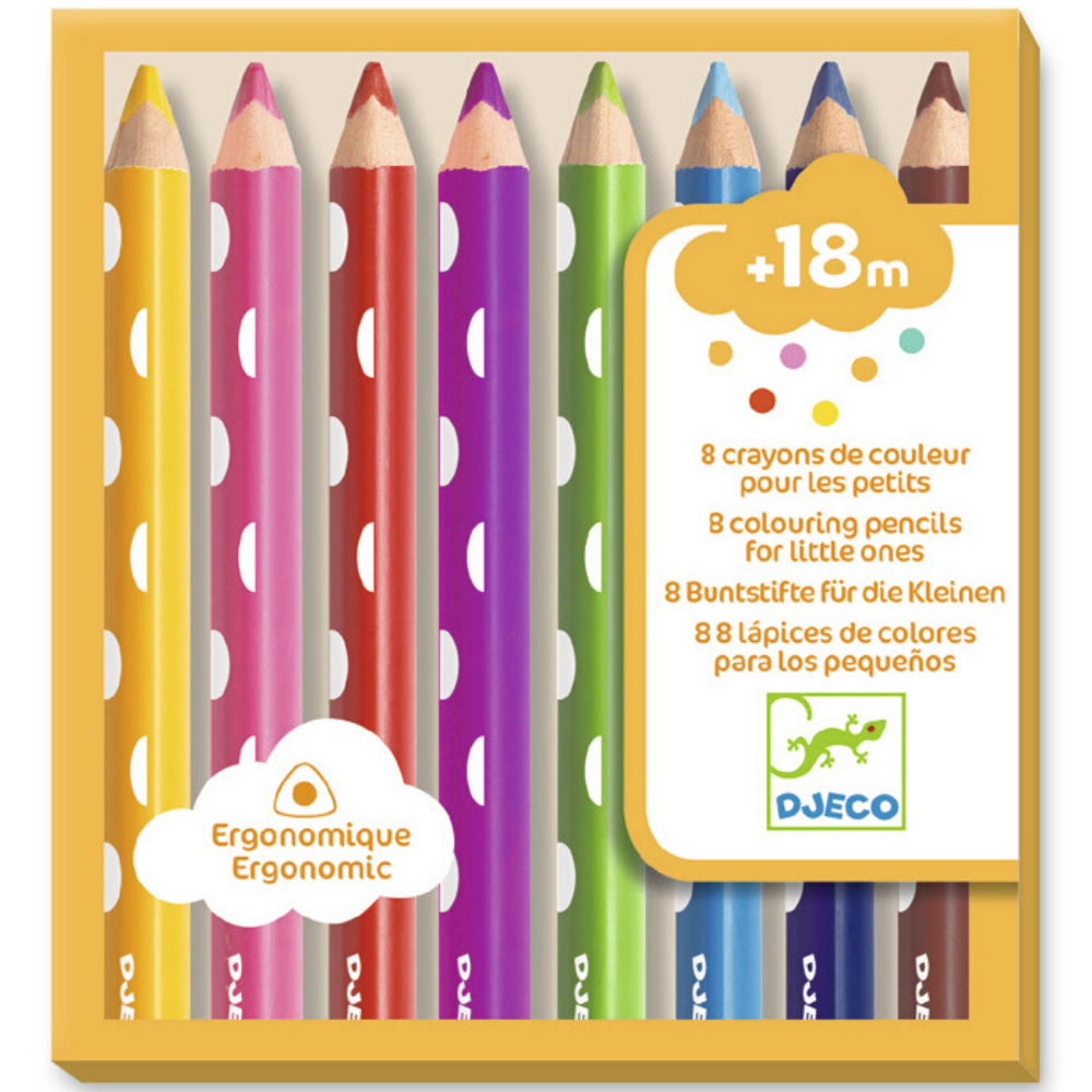 Djeco 8 colouring pencils for little ones