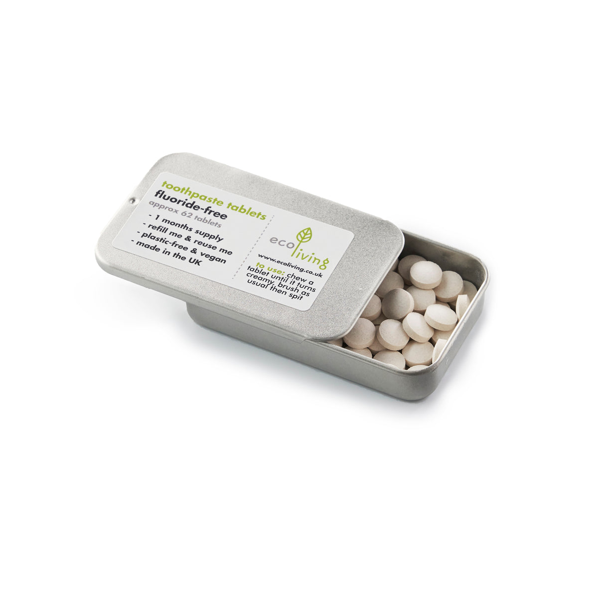 Eco Living Toothpaste Tablets - With Flouride
