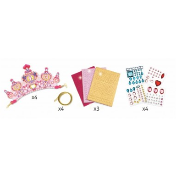 Djeco Diy Mosaic Tiaras - Like A Princess