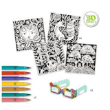 Djeco Fantasy Forest 3D Colouring