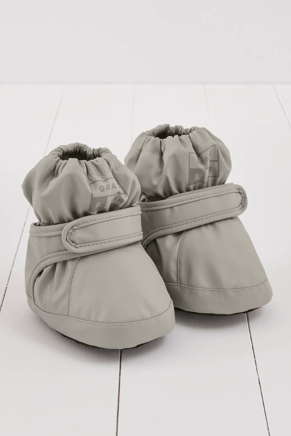 Geothermal Grey PU Showerproof Baby Bootie