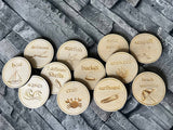 Beach / Sea Themed Scavenger Hunt Tokens
