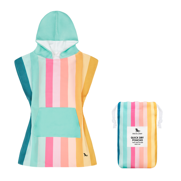 Dock & Bay Kids Poncho - Kids - Coastal Candy