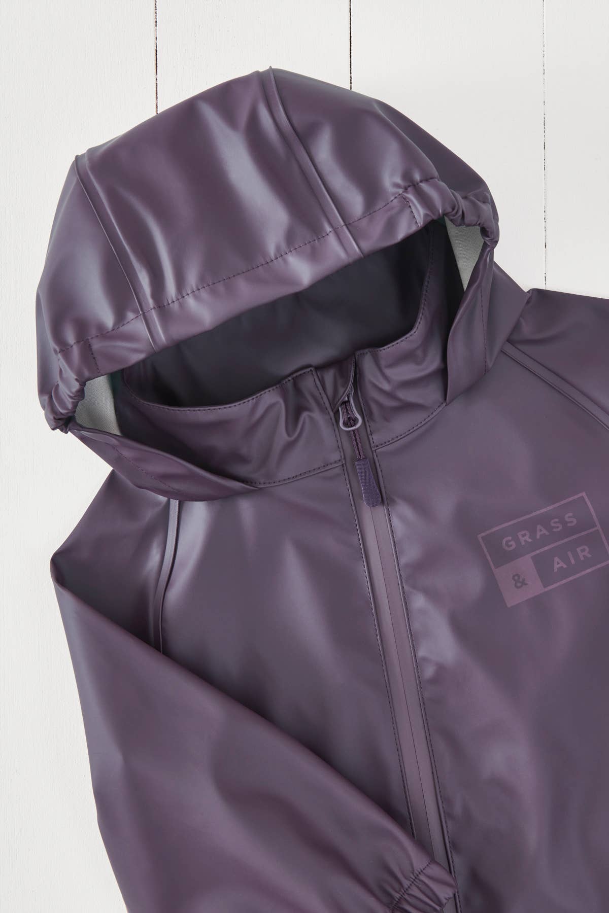 Grass+Air Amethyst Purple Kids Waterproof Puddlesuit