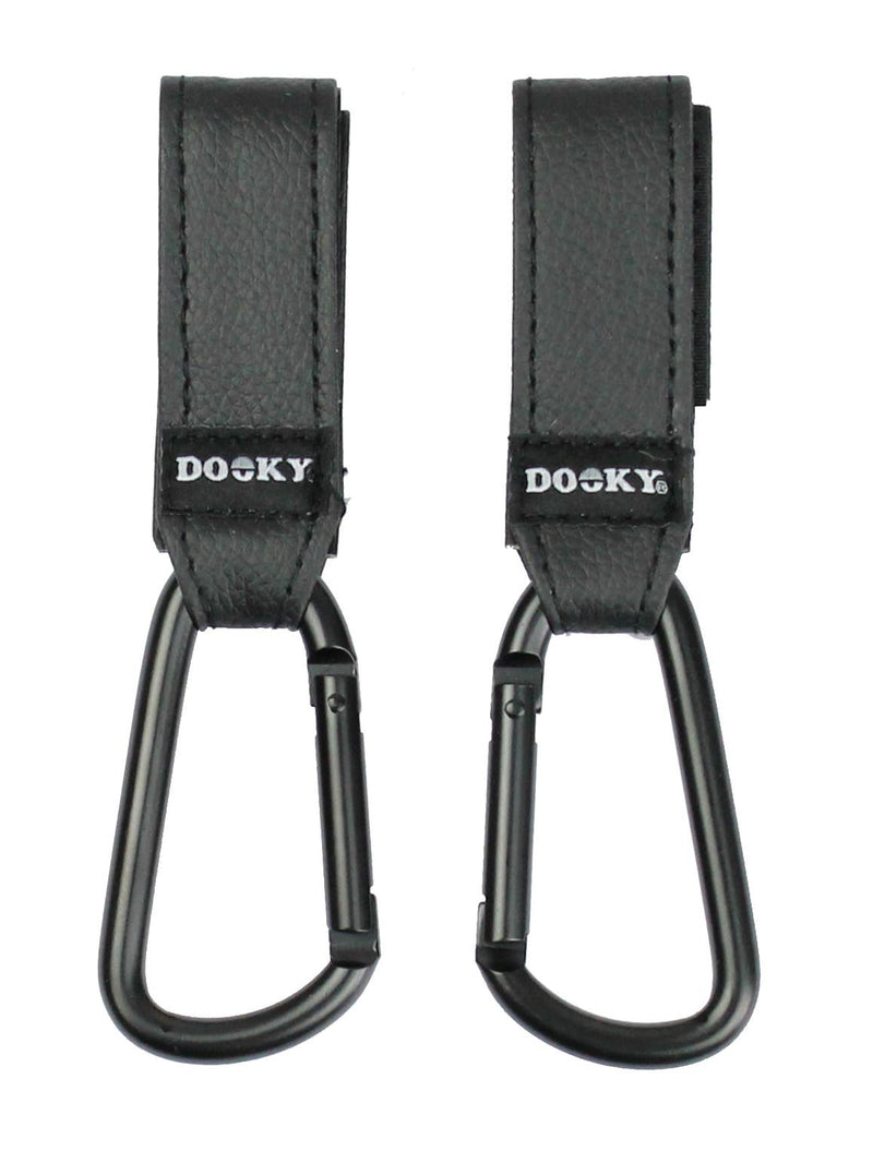 Dooky Buggy Hook Small 2 Pack - Black