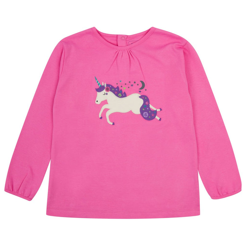 Piccalilly Long Sleeve Top -  Unicorn Applique