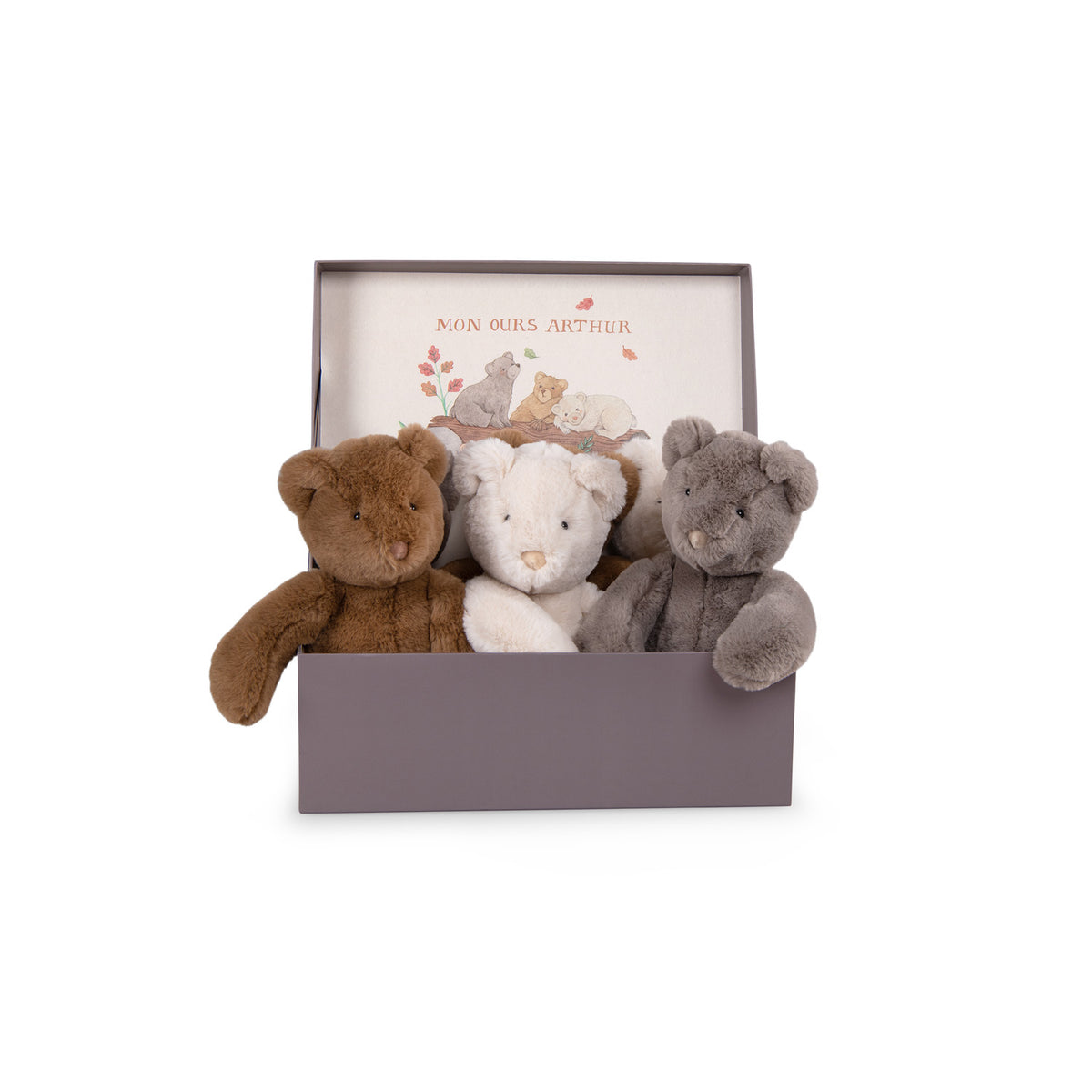 Moulin Roty Arthur & Louison Grey Bear (Medium)