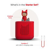 Toniebox 2 Starter Set - Sunset Red with Rubie Creative