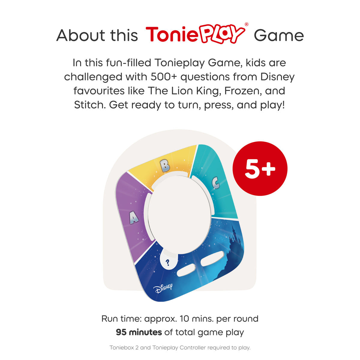 Tonies Tonieplay Disney Quiz Kingdom Game