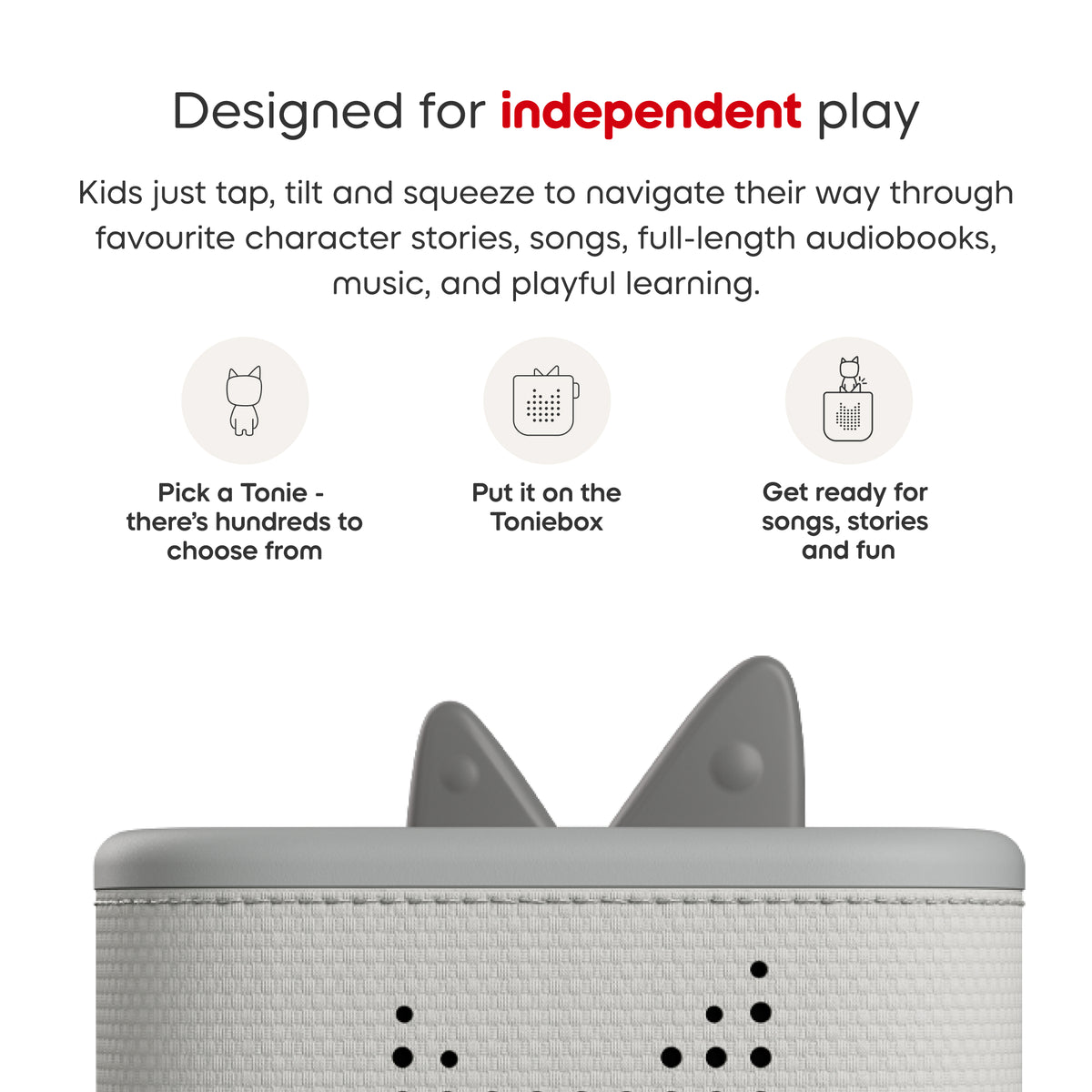 Toniebox 2 Starter Set - Moon Grey with Rubie Creative