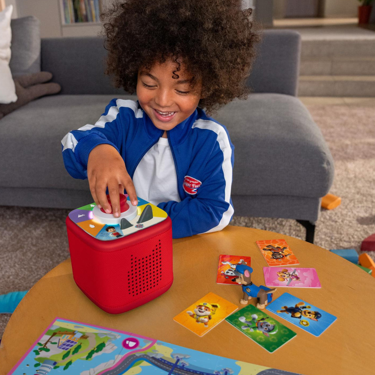 Toniebox 2 Play Set with Paw Patrol & Chase Tonie - Sunset Red