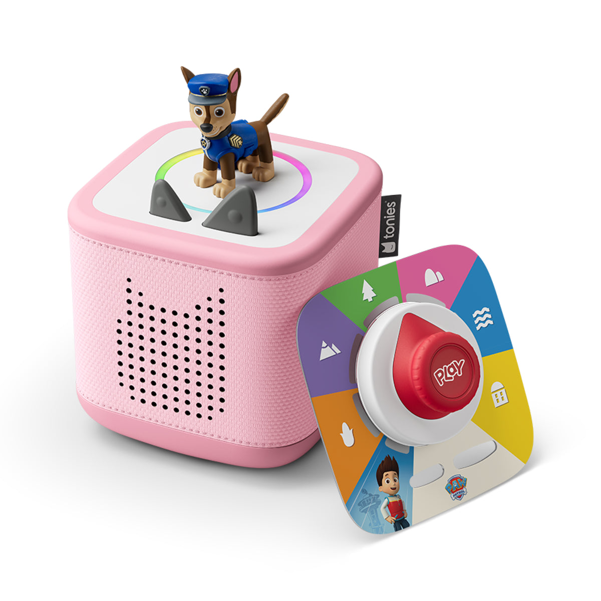 Toniebox 2 Play Set with Paw Patrol & Chase Tonie - Cloud Pink