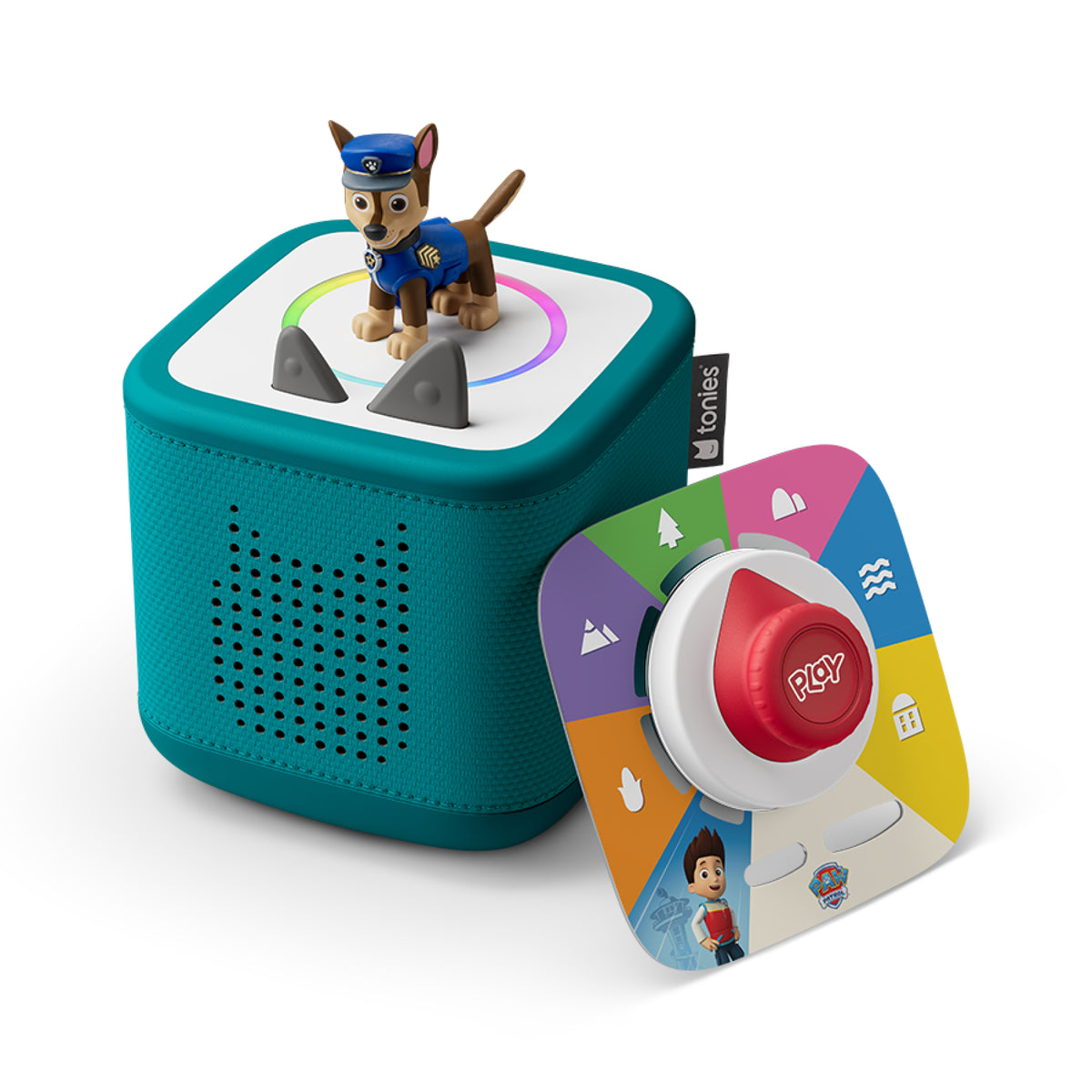 Toniebox 2 Play Set with Paw Patrol & Chase Tonie - Tropical Teal