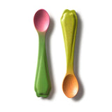 Oli&Carol Rubberwood Baby Spoon Pack - Carrot and Radish