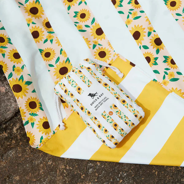 Dock & Bay Beach Towel - Sunflower Solstice