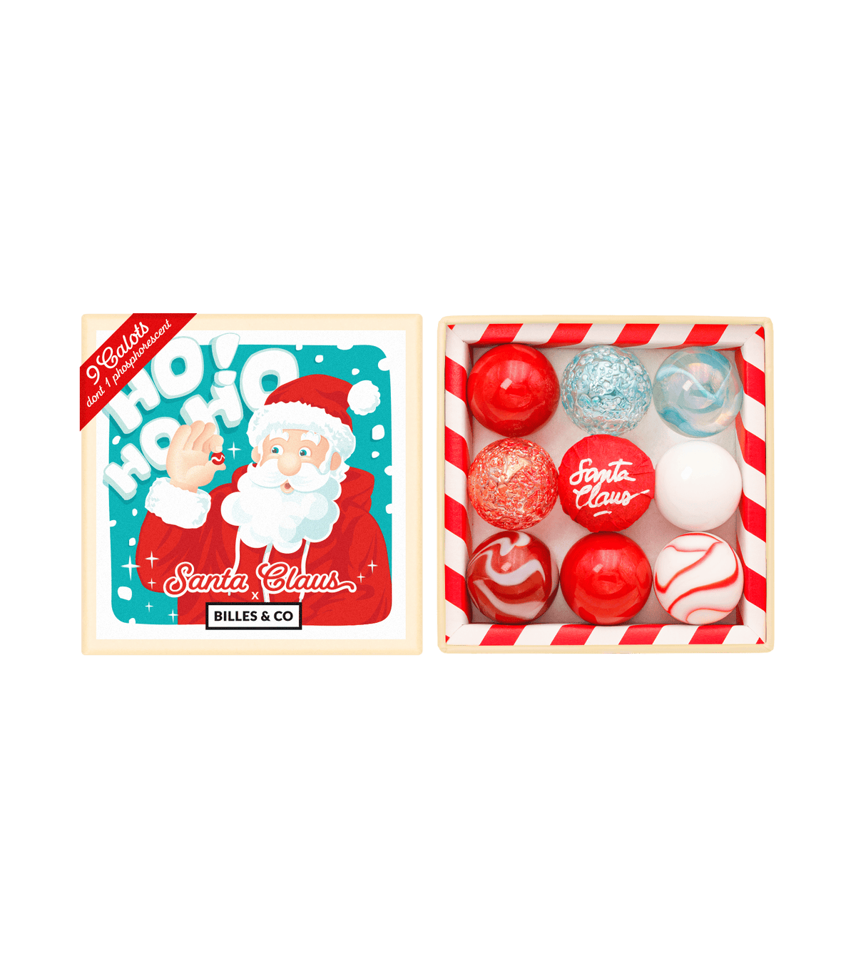 Box of 9 Santa Claus caps x BCO